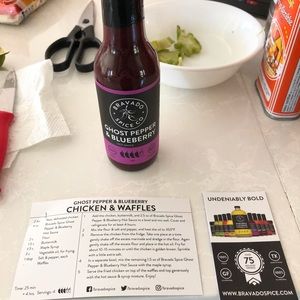 Bravado spice ghost pepper blueberry hot sauce.